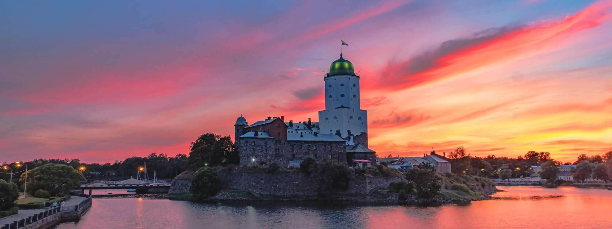 Die Festung Medieval mit dem Sankt Olav Turm aus dem 13. Jahrhundert - Finnland